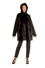 Mink / Wool coat 7701